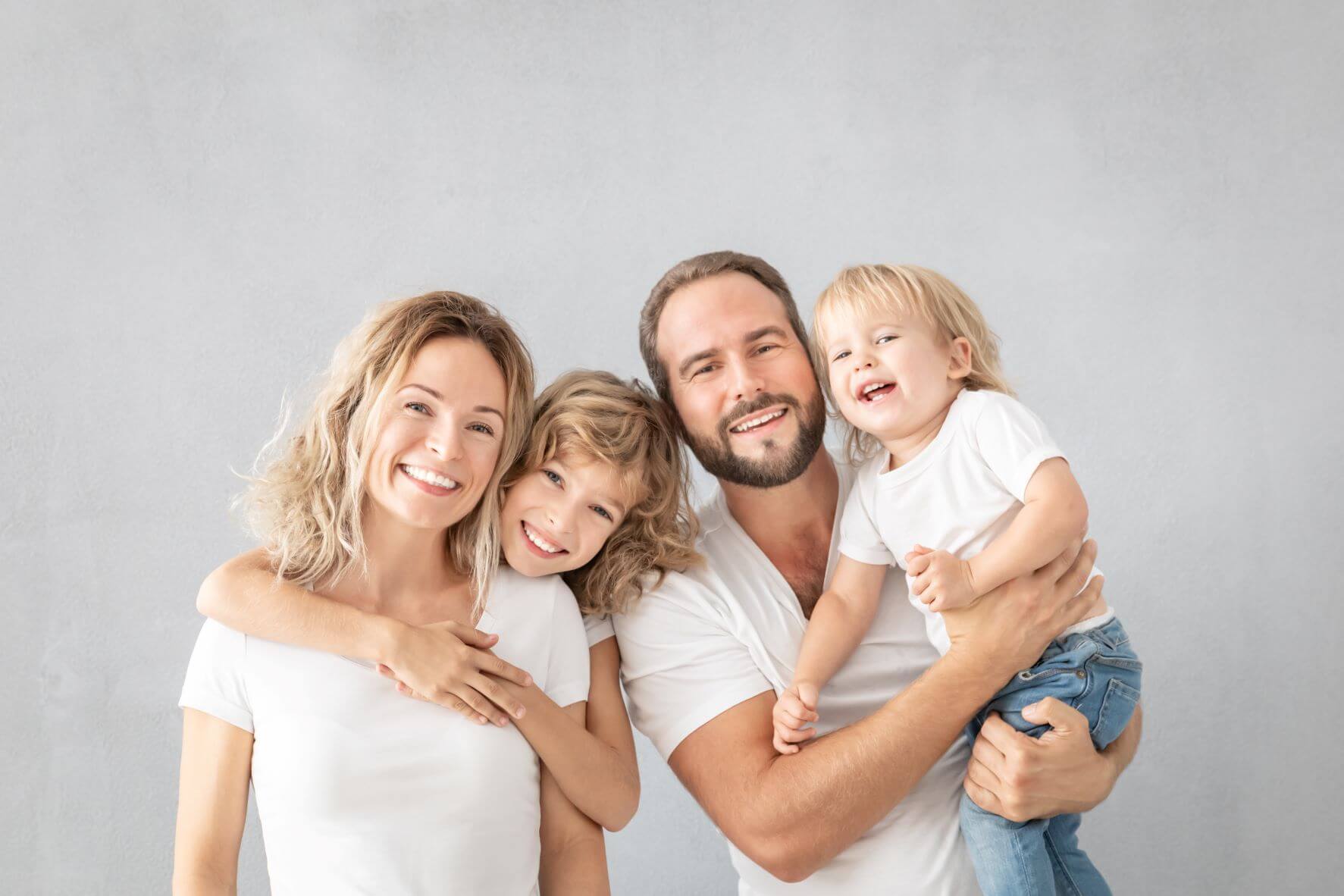 family smiling
