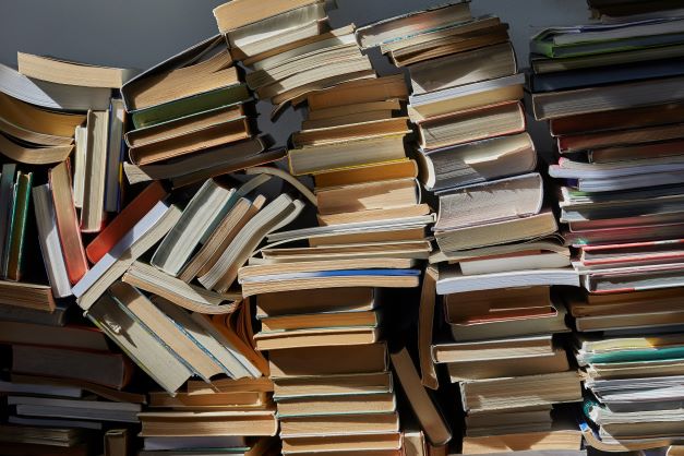 stacks of books