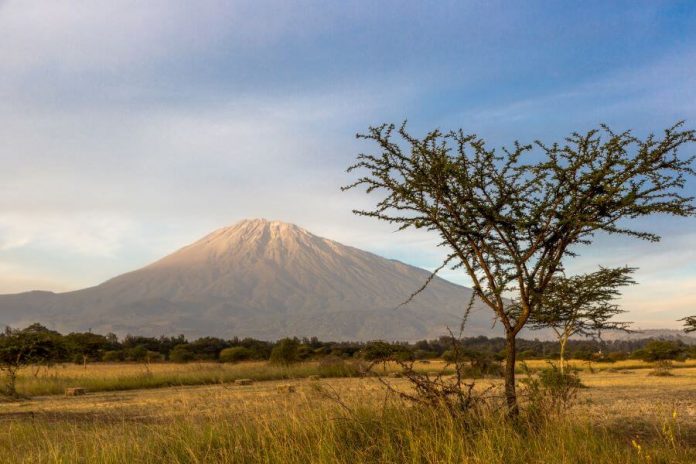 Meru mountain in Arusha, northern Tanzania, Africa