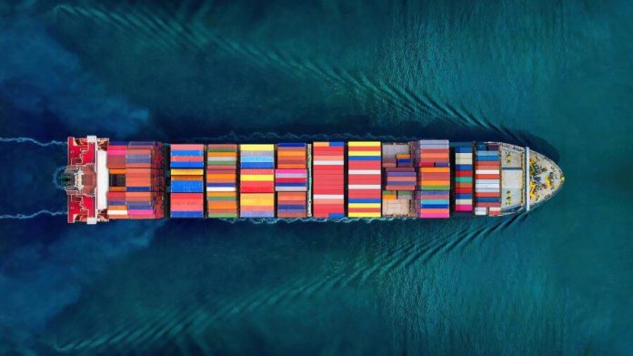 shipping containers on ship