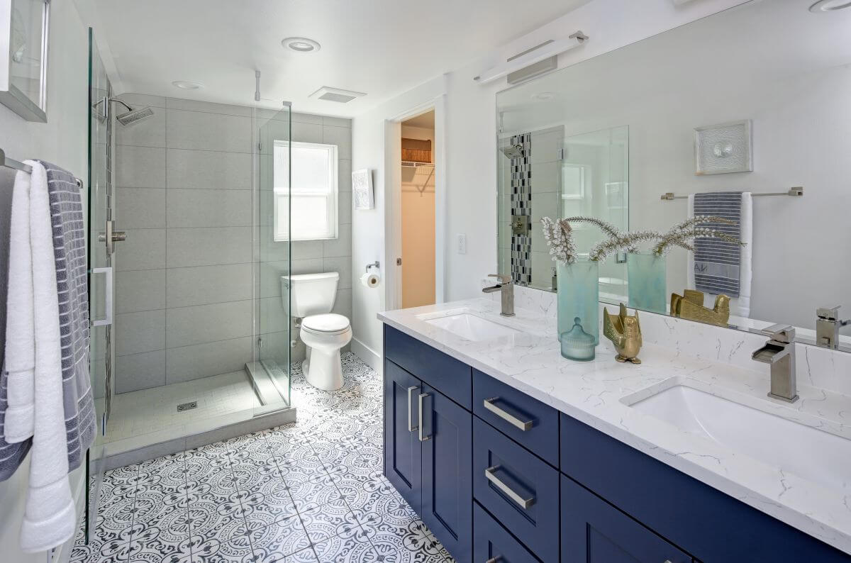 bathroom with shower screen