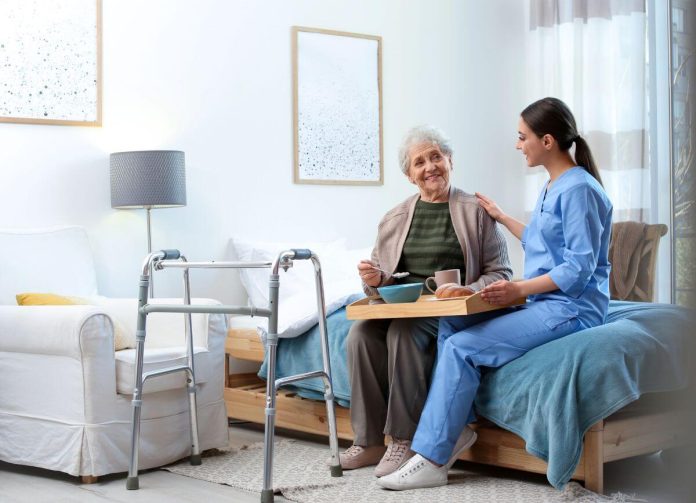 care home with resident
