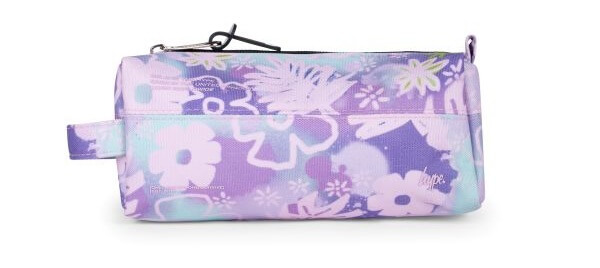 HYPE Purple Floral Doodle Pencil Case – sketch-inspired stationery case for school