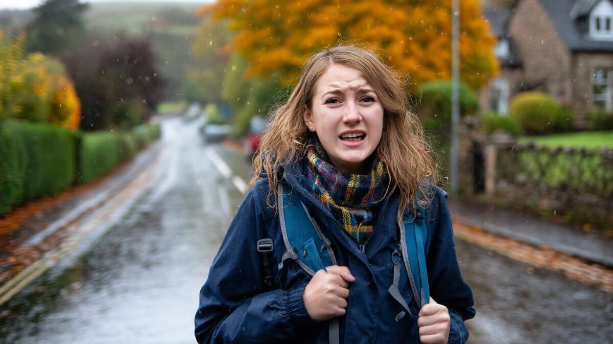 wet and windy school run