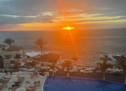tenerife sunset in adaje
