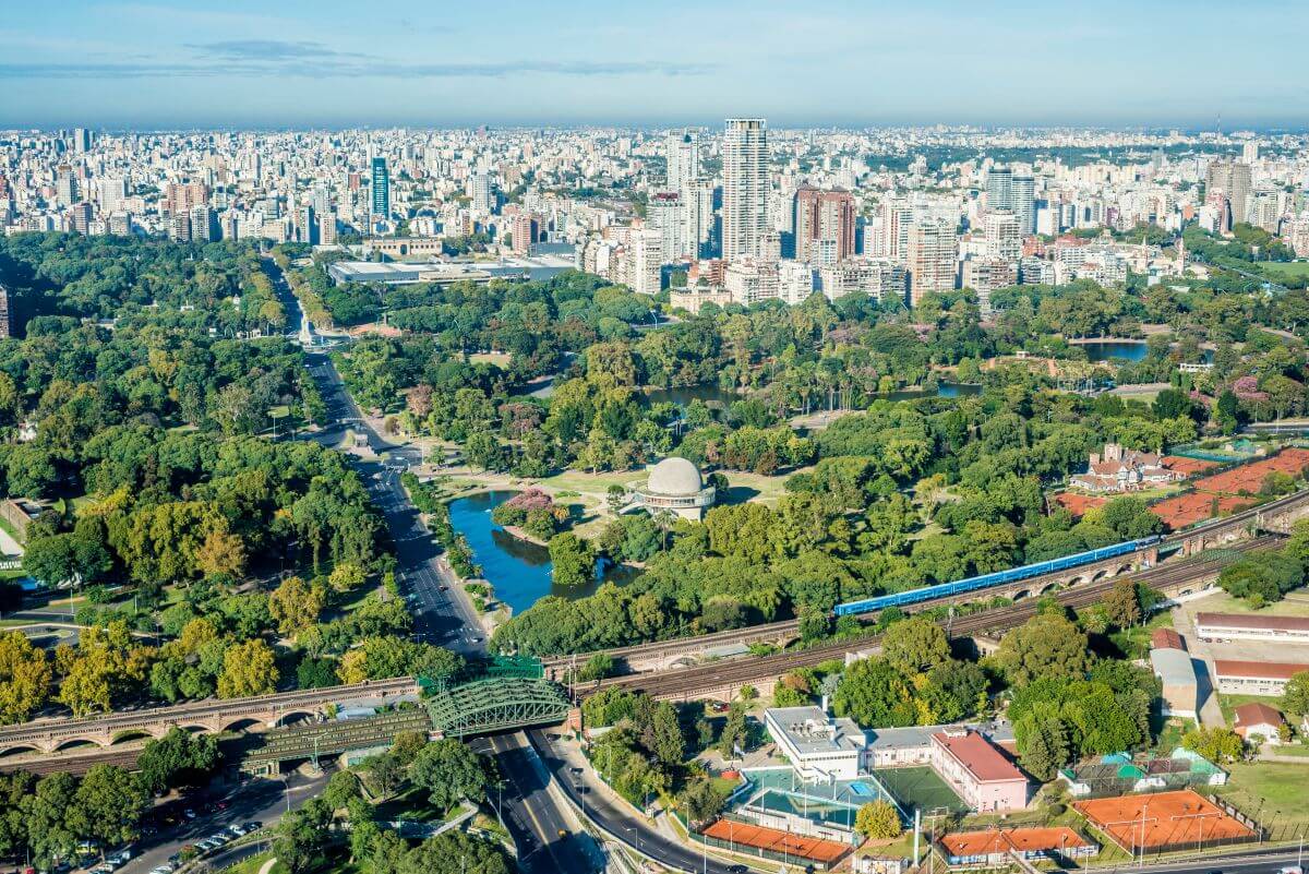 Palermo gardens in Buenos Aires, Argentina
