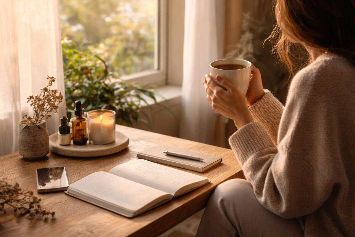 relaxing with a book